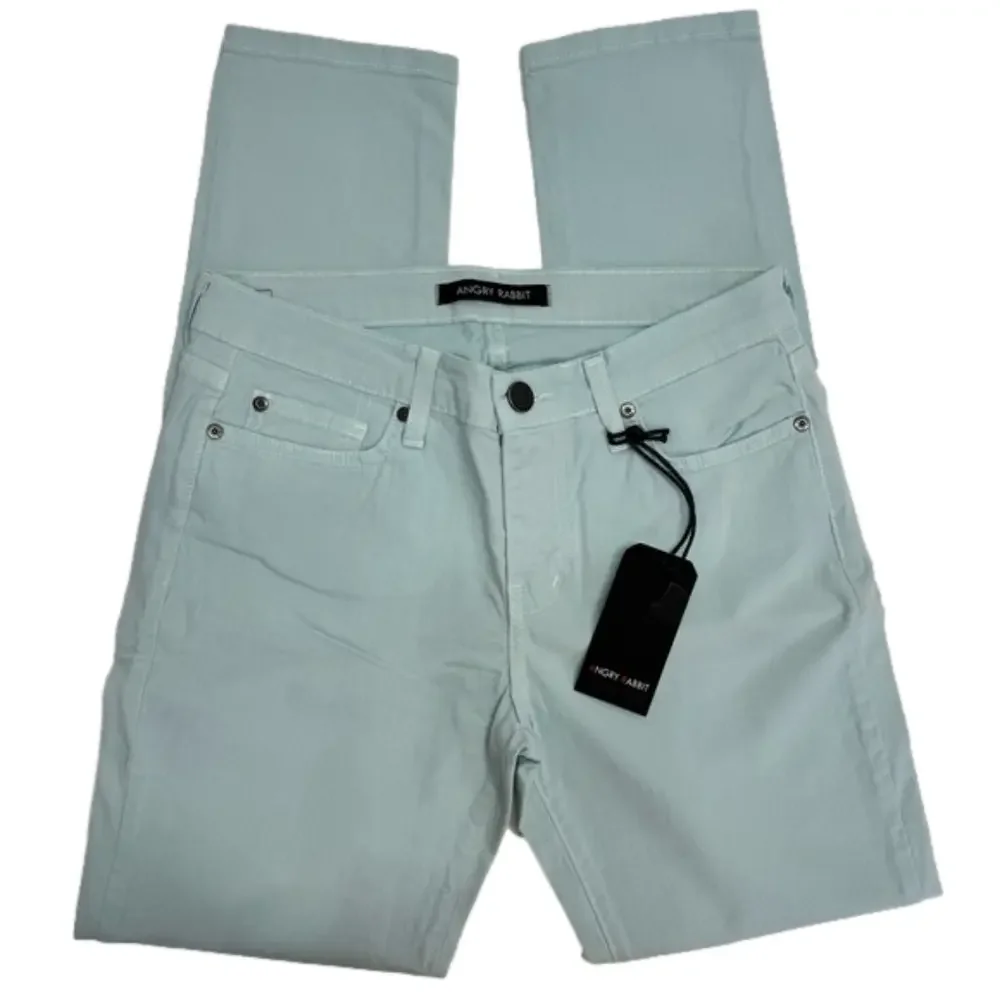 Angry Rabbit Light Mint Green Slim Fit Classic 5 Pocket Jeans Various Sizes